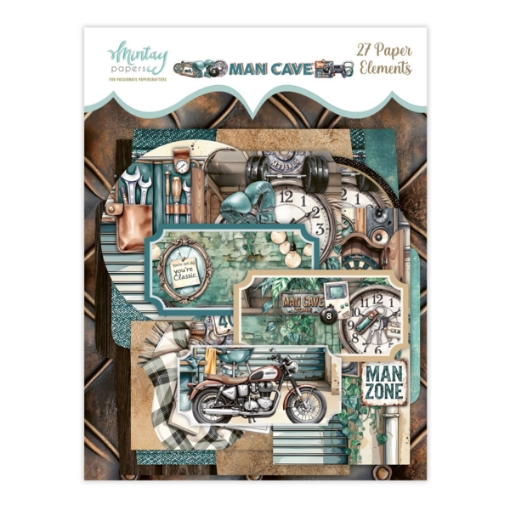 Picture of Mintay Papers Decorative Elements Man Cave – Διακοσμητικά Στοιχεία Scrapbooking, 27τεμ.