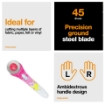 Picture of Fiskars Stick Rotary Cutter 45mm Inspiration Geo | Περιστροφικός Κόπτης Υψηλής Ακρίβειας για Ύφασμα, Δέρμα & Quilting 