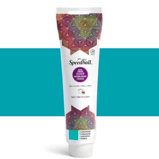 Picture of Speedball Fabric Block Printing / Relief Ink Turquoise 150ml – Υβριδικό Μελάνι Λινοτυπίας για Εκτύπωση σε Ύφασμα