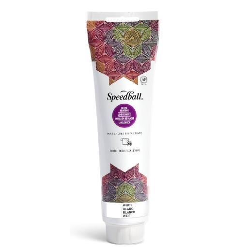 Picture of Speedball Fabric Block Printing / Relief Ink White 150ml – Υβριδικό Μελάνι Λινοτυπίας για Εκτύπωση σε Ύφασμα