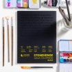 Picture of Stonehenge Aqua Block Coldpress Pad - Μπλοκ Ακουαρέλας 20 x 25 cm - Black, 15 Φύλλα, 300gsm