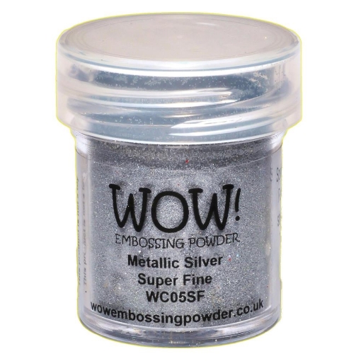 Picture of WOW! Embossing Powder Super Fine | Σκόνη Θερμοανάγλυφης Αποτύπωσης, Silver 15ml