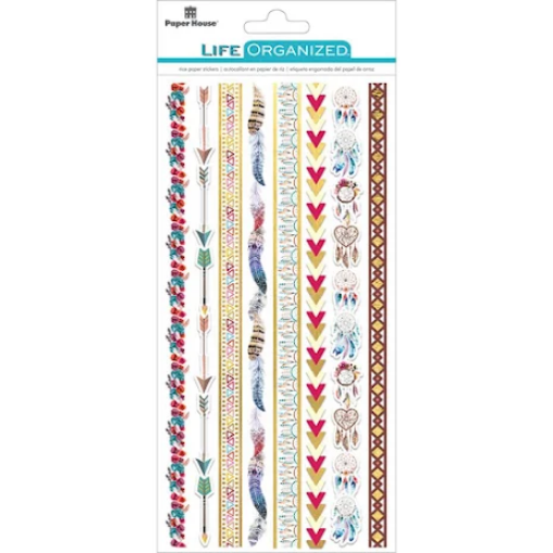 Picture of Paper House Life Organized Rice Paper Border Stickers – Free Spirit | Αυτοκόλλητες Λωρίδες από Ριζόχαρτο