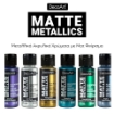 Picture of DecoArt Acrylic Matte Metallics – Μεταλλικά Ακρυλικά Χρώματα  με Ματ / Σατινέ Φινίρισμα