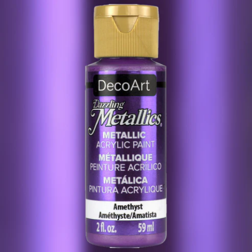 Picture of DecoArt Dazzling Metallics | Μεταλλικό Ακρυλικό Χρώμα με Γυαλιστερό Φινίρισμα – Amethyst, 59ml 