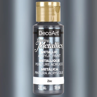 Picture of DecoArt Dazzling Metallics | Μεταλλικό Ακρυλικό Χρώμα με Γυαλιστερό Φινίρισμα – Zinc, 59ml 