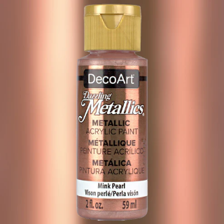 Picture of DecoArt Dazzling Metallics | Μεταλλικό Ακρυλικό Χρώμα με Γυαλιστερό Φινίρισμα – Mink Pearl, 59ml 