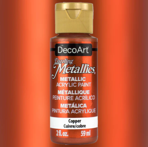 Picture of DecoArt Dazzling Metallics | Μεταλλικό Ακρυλικό Χρώμα με Γυαλιστερό Φινίρισμα – Copper, 59ml 