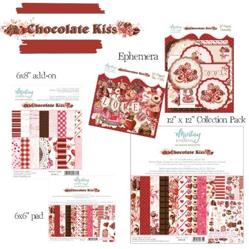 Picture of Mintay Papers Chocolate Kiss – Ρομαντική Συλλογή Scrapbooking με Θέμα Αγάπη & Αγίου Βαλεντίνου