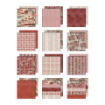 Picture of Tim Holtz Idea-ology Μπλοκ Scrapbooking Διπλής Όψης 12" x 12" – Palette Collection, Red