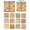 Picture of Tim Holtz Idea-ology Μπλοκ Scrapbooking Διπλής Όψης 12" x 12" – Palette Collection, Orange 