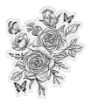 Picture of Crafter's Companion Midnight Floral Butterfly & Rose Blooms – Σετ Σφραγίδας & Μήτρας Κοπής