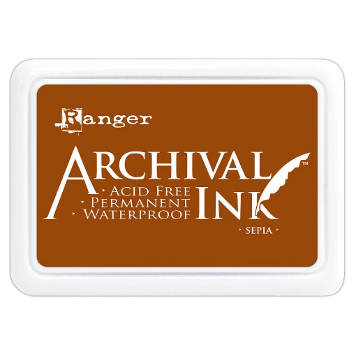 Picture of Ranger Archival Ink Pad | Μόνιμο Αδιάβροχο Μελάνι Σφραγίδας - Sepia 