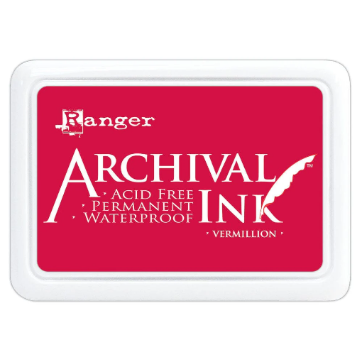 Picture of Ranger Archival Ink Pad | Μόνιμο Αδιάβροχο Μελάνι Σφραγίδας – Vermillion