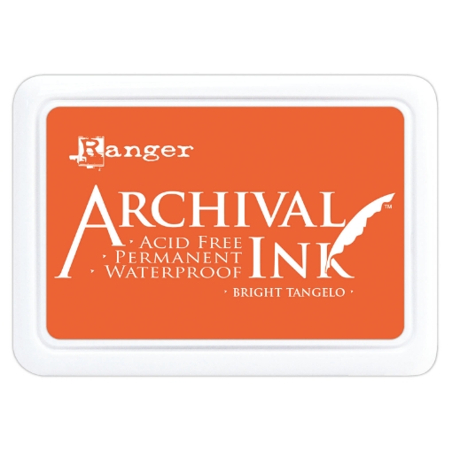Picture of Ranger Archival Ink Pad – Archival Series | Μόνιμο Αδιάβροχο Μελάνι Σφραγίδας – Bright Tangelo