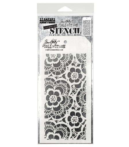 Picture of Stampers Anonymous Tim Holtz Layering Stencil | Στένσιλ – Lace