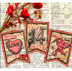 Picture of Stampers Anonymous Tim Holtz Cling Mount Rubber Stamps | Σετ Σφραγίδων – Valentine Blueprint