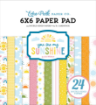 Picture of Echo Park You Are My Sunshine – Μπλοκ Χαρτιών Scrapbooking 15x15cm, 24 Φύλλα