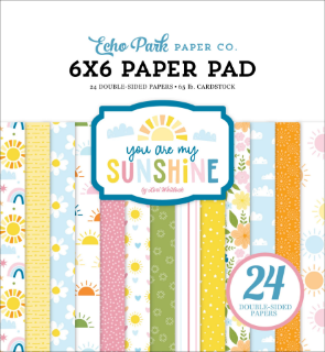 Picture of Echo Park You Are My Sunshine – Μπλοκ Χαρτιών Scrapbooking 15x15cm, 24 Φύλλα
