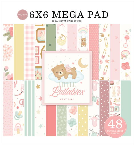Picture of Carta Bella Little Lullabies Baby Girl – Cardmakers Mega Pad 15x15cm, 48 Φύλλα