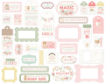 Picture of Carta Bella Little Lullabies Baby Girl – Frames & Tags για Scrapbooking, 33 Τεμάχια