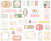 Picture of Carta Bella Little Lullabies Baby Girl – Διακοσμητικά Die Cuts για Scrapbooking, 33 Τεμάχια
