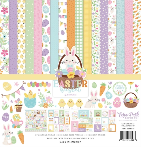 Picture of Echo Park Easter Basket – Πασχαλινή Συλλογή Scrapbooking 30x30cm με Χαρτιά & Αυτοκόλλητα