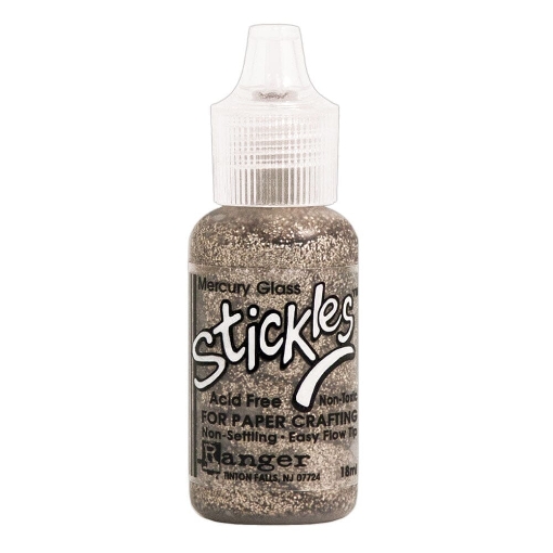 Picture of Ranger Stickles Glitter Gel | Διαστατικό Gel με Ασημί Vintage Λάμψη – Mercury Glass, 18ml