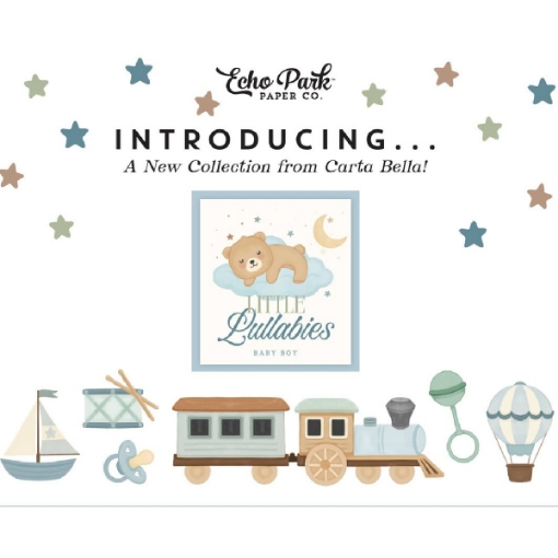 Picture of Carta Bella Little Lullabies Baby Boy – Συλλογή Scrapbooking για Μωρό σε Pastel Γαλάζια Παλέτα