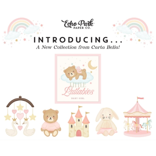 Picture of Carta Bella Little Lullabies Baby Girl – Συλλογή Scrapbooking για Μωρό σε Pastel Ροζ Παλέτα