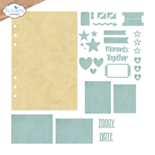 Picture of Elizabeth Craft Designs Delightful Discovery Die Base Page Assortment – Σετ Μήτρες Κοπής για Σελίδες Planner & Memory Binder