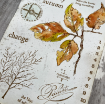 Picture of PaperArtsy Alison Bomber Red Rubber Stamp Set | Σετ Σφραγίδων Twisted Leaves Edition A5, 10 τεμ.