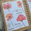 Picture of PaperArtsy Alison Bomber Red Rubber Stamp Set | Σετ Σφραγίδων Summer Poppies Edition A5, 10 τεμ.