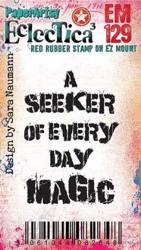 Picture of PaperArtsy Sara Naumann Red Rubber Mini Stamp | Σφραγίδα Eclectica³ Mini EM129