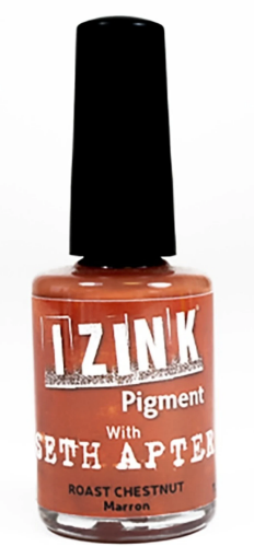 Picture of IZINK Pigment Ink Seth Apter – Υγρό Μελάνι Mixed Media, Roast Chestnut