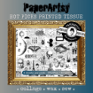 Picture of PaperArtsy Hot Picks Printed Tissue Paper | Ριζόχαρτο για Κολάζ PT01, 4 φύλλα