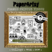 Picture of PaperArtsy Frame Printed Tissue Paper | Ριζόχαρτο για Κολάζ PT02, 4 φύλλα