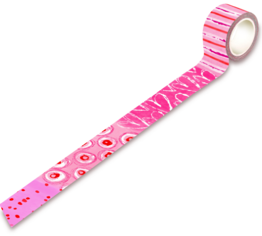 Picture of AALL & Create Washi Tape Blush | Διακοσμητική Ταινία με Καρδιές & Abstract Σχέδια 25mm