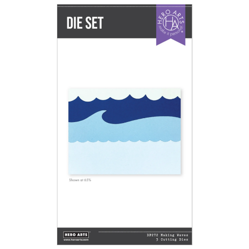 Picture of Hero Arts Making Waves Dies | Σετ Μεταλλικών Dies Κυμάτων για Κάρτες & Scrapbooking, 3τεμ.