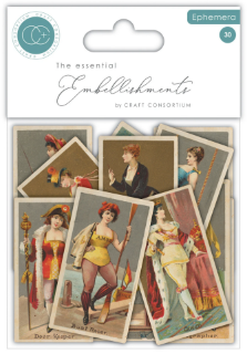 Picture of Craft Consortium The Collector Ephemera Ladies | Vintage Die-Cut Διακοσμητικά Γυναικείων Πορτρέτων, 30τεμ.