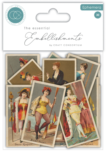 Picture of Craft Consortium The Collector Ephemera Ladies | Vintage Die-Cut Διακοσμητικά Γυναικείων Πορτρέτων, 30τεμ.
