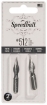 Picture of Speedball Hunt #512 Bowl Pointed Pen Nibs | Μύτες Καλλιγραφίας & Σχεδίου για Dip Pen, Σετ 2τεμ.