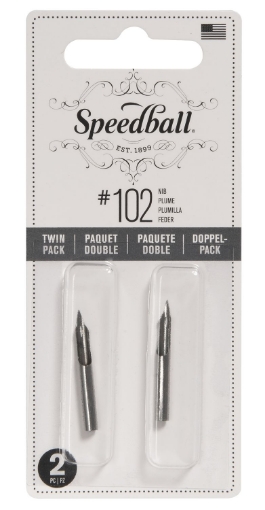 Picture of Speedball #102 Crow Quill Pen Nibs | Μύτες Dip Pen για Λεπτομερές Σχέδιο, Σετ 2τεμ.