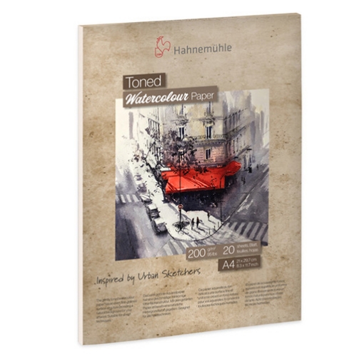 Picture of Hahnemühle Toned Watercolour Pad A4 – Μπλοκ Ακουαρέλας 200gsm Beige