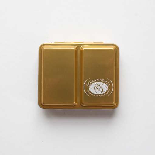 Picture of Roman Szmal Empty Mini Metal Box for Watercolours Gold – Mini Μεταλλική Παλέτα Ακουαρέλας, 12 Θέσεων