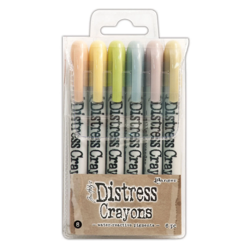 Picture of Tim Holtz Distress Crayons | Σετ Υδατοδιαλυτών Sticks Χρωστικής για Mixed Media – Set 8