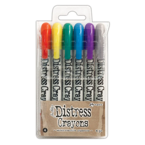 Picture of Tim Holtz Distress Crayons | Σετ Υδατοδιαλυτών Sticks Χρωστικής για Mixed Media – Set 4
