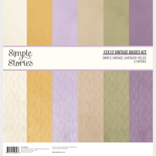 Picture of Simple Stories Simple Vintage Lavender Fields Vintage Basics Kit – Μπλοκ Χαρτιών Scrapbooking Διπλής Όψης 12×12″