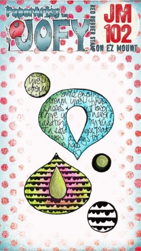 Picture of Paper Artsy JoFY Cling Stamp | Σφραγίδα Rubber 3" x 2" - Mini 102