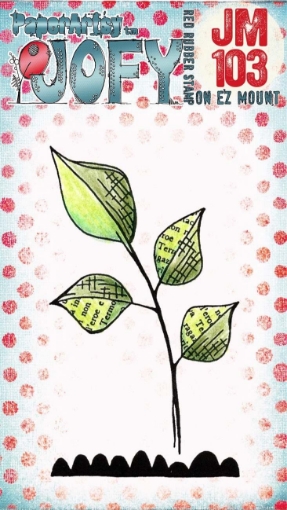 Picture of Paper Artsy JoFY Cling Stamp | Σφραγίδα Rubber 3" x 2" - Mini 103